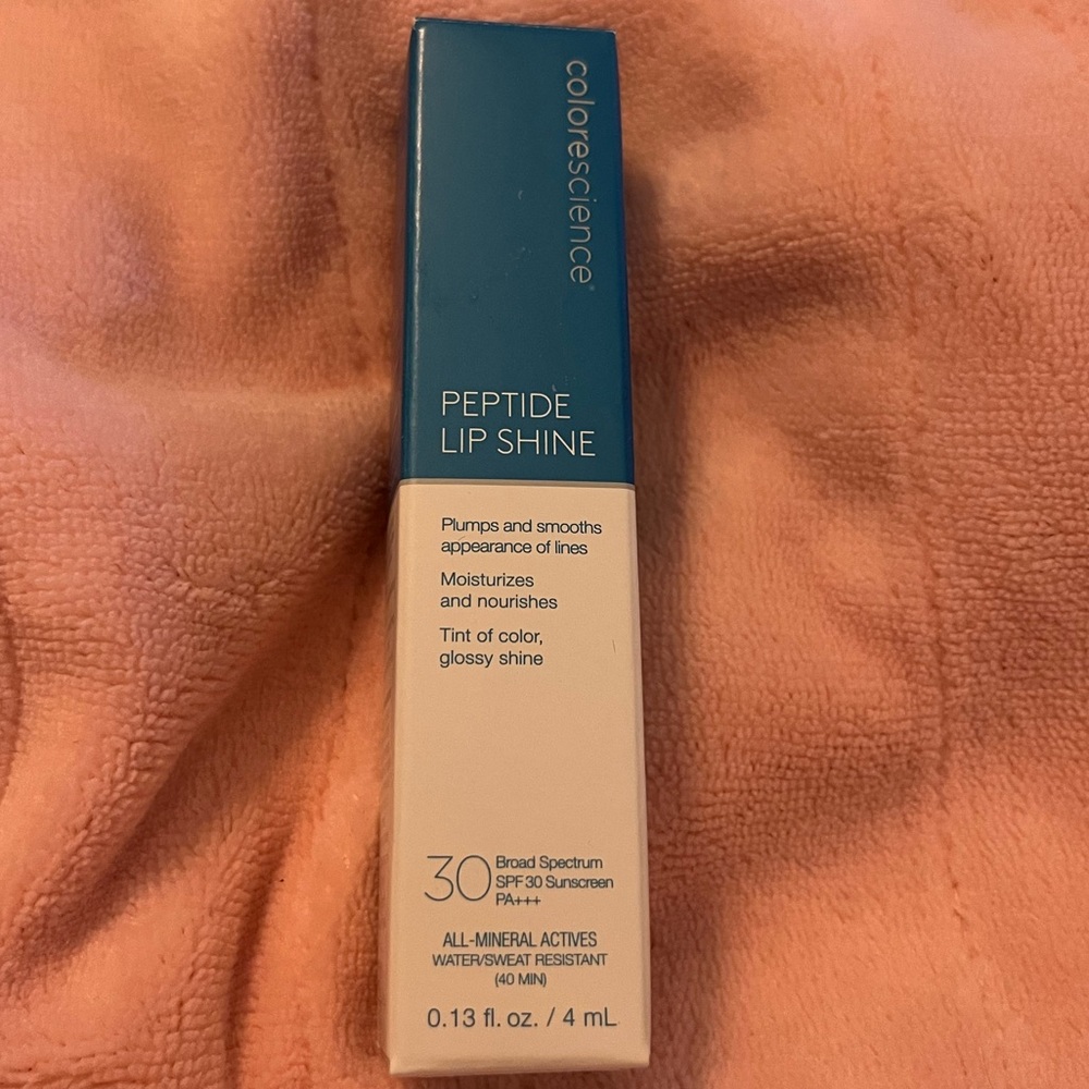Colorescience Peptide Lip Shine SPF 30 in color Scarlet